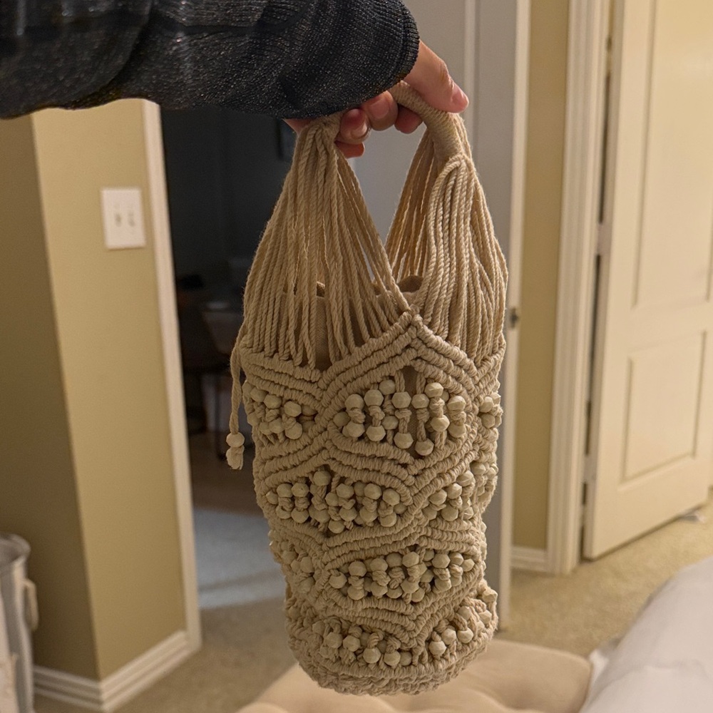 Zara Crochet Beaded Handbag - Picture 3 of 3